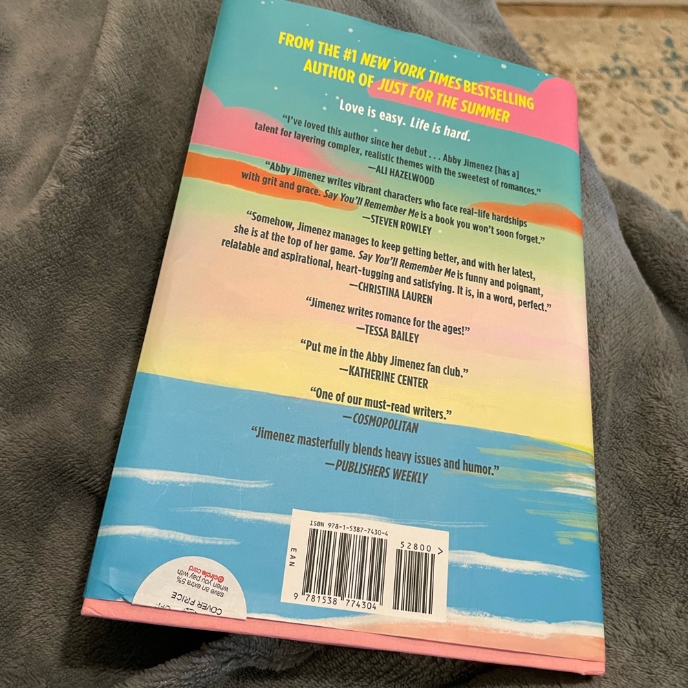 Say You'll Remember Me- Target Exclusive Edition, Hardcover Book by Abby Jimenez - Picture 4 of 5